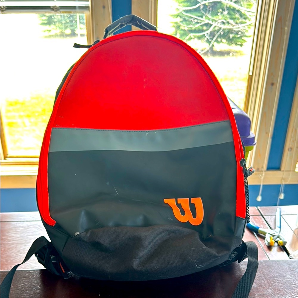 Wilson Red and Black Men's tennis Backpack